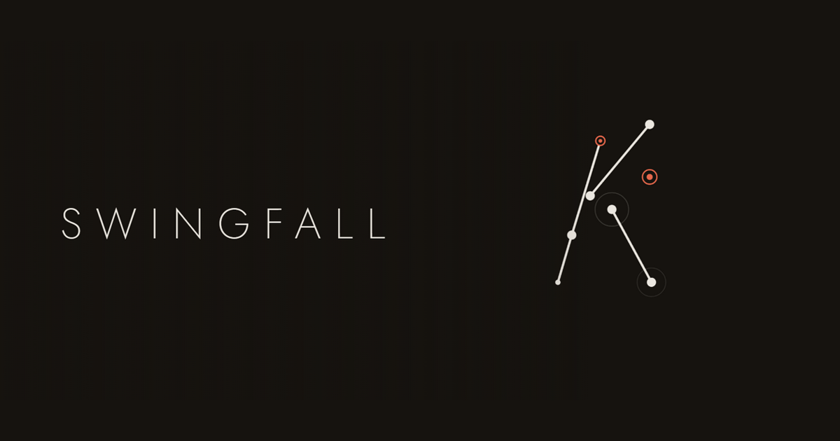 Swingfall — joints and sticks hanging on a dark background